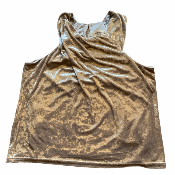 Anthropologie Jessie velvet halter tank top M NWT - Picture 3 of 11